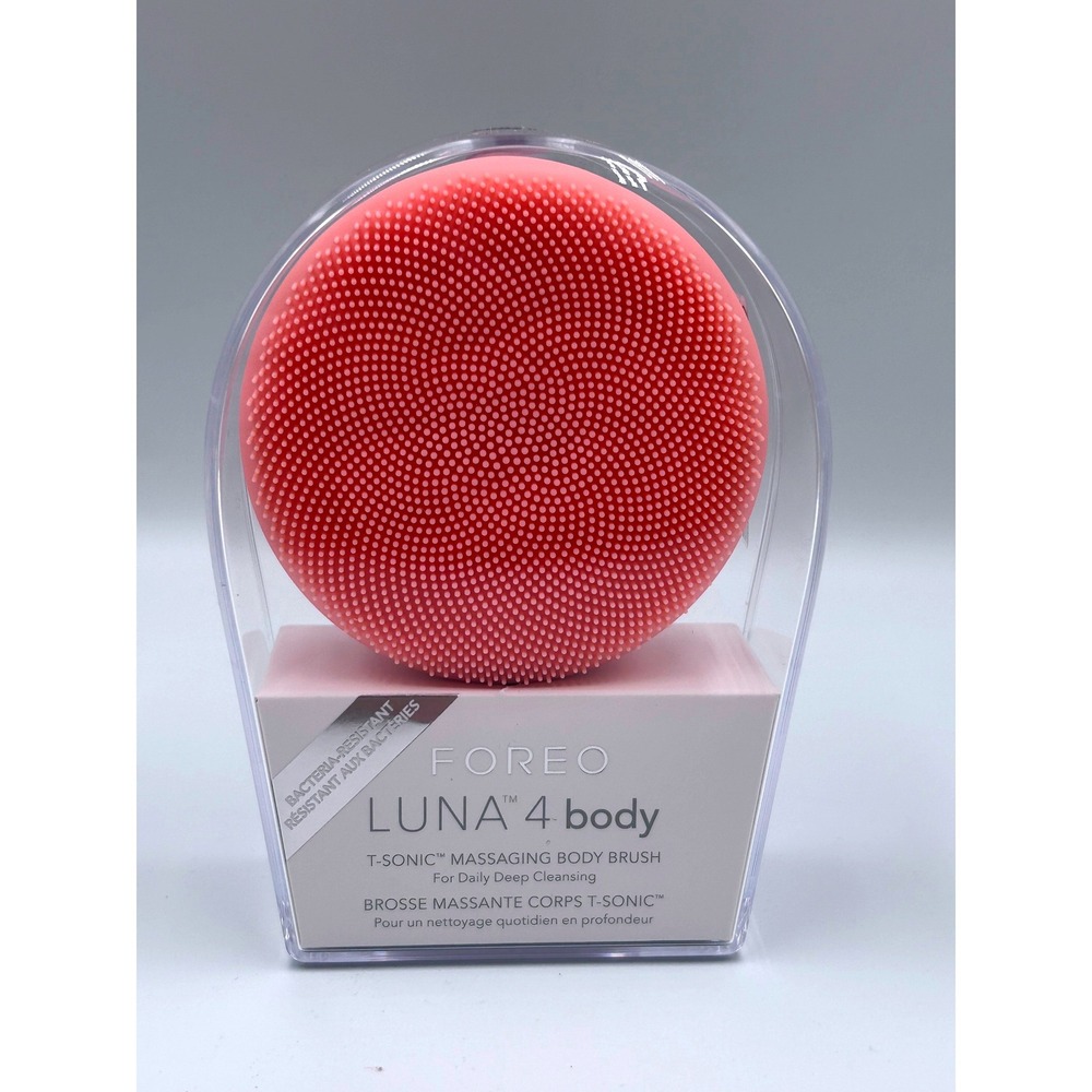 FOREO LUNA 4 body T-Sonic Massaging Body Brush Peach Perfect NEW